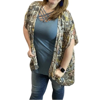 Women's Snakeskin Duster - IJOAH