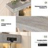 Besiost Farmhouse Console Table with Power Outlets, Wood Narrow Entryway Table - 4 of 4