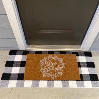 Juvale Home Welcome Natural Coco Coir Mat For Front Door, Oversized Door Mat,  17 X 60 Inch : Target
