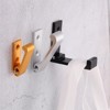 Unique Bargains Aluminum Alloy Round-Headed Folding Coat Hooks - 4 of 4