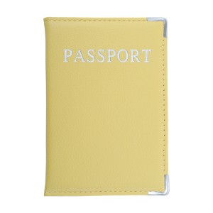 Unique Bargains Metallic Edge Passport Holder 1 Pc - 1 of 4