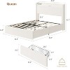 Garvee Bed Frame with Storage Headboard, Charging Station & LED Lights, Bed with 4 Drawers, No Box Spring Needed, Noise-Free Design - 2 of 4