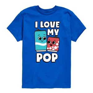 Boys' - Instant Message - I Love My Pop Short Sleeve Graphic T-Shirt - 1 of 4