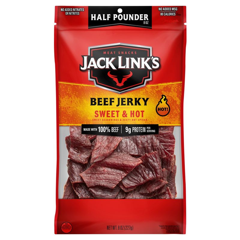 Jack Link&#39;s Sweet &#38; Hot Beef Jerky - 8oz, 1 of 5
