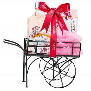 Freida & Joe  Cherry Blossom Fragrance Bath & Body Collection in Wheelbarrow Caddie Gift Set - 1 of 4