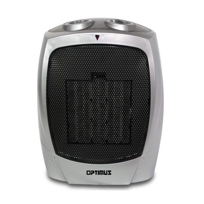 Optimus H-7004 Portable Electric Ceramic Room Heater with Automatic Thermostat Control and Fan Function for Indoor Home Space Heating