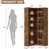 71'' Tall 5 - Tier Corner Bookcase, Farmhouse Bookcase, L-Shaped Corner Shelf - 4 of 4