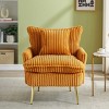 CAVINAS Comfortable Chair Coarse Corduroy Fabric Couch Small Sofa with 1 Pillow for Living Room - 2 of 4