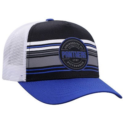 NCAA Pitt Panthers Men's Vista Black with Hard Mesh Snapback Hat