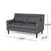 NicBex 65 Inch Loveseat Sofa with Tufted Button Back Cushions Mid-Century Comfy 2 Seater Couch Sofa for Living Room,Apartment - 3 of 4