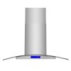 Cosmo COS-668ICS900-DL 36 in. Lumin Collection 380 CFM Ductless Island Range Hood, Soft Touch Controls, LED Lights, Stainless Steel - 4 of 4