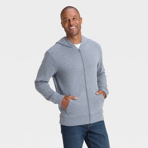 Men's Every Wear Fleece Full Zip Sweatshirt - Goodfellow & Co™ - 1 of 3