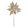 Melrose Glittered Poinsettia Stem (Set of 6) - 2 of 3