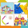 PICASSO-TILES 82 PC Magnetic Tiles & Sticks Builders Set, Building Blocks, STEM Toys for Kids 3+ - 3 of 4