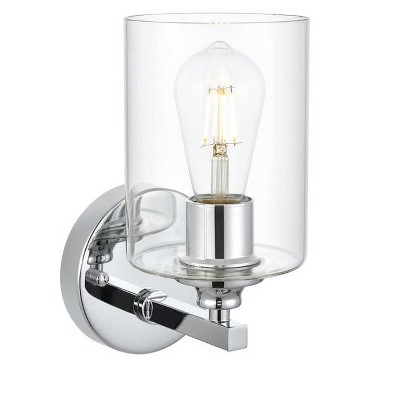 Elegant Lighting Mayson 1 light Chrome and Clear Bath Sconce