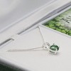 Dicksons Irish Blessing Cubic Zirconia Green Heart Women's 18 Inch Silver-Plated Necklace - 3 of 4