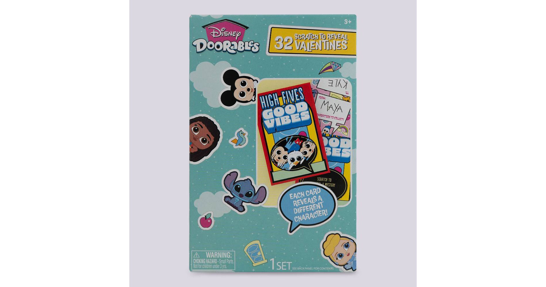 Disney 32ct Valentine's Day Doorables Scratch and Reveal Cards