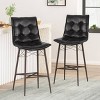 2pc Pineview Contemporary Tufted Counter Height Barstools - Christopher Knight Home - 2 of 4