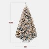 Best Choice Products Pre-Lit Holiday Christmas Pine Tree w/ Snow Flocked Branches, Warm White Lights - 2 of 4