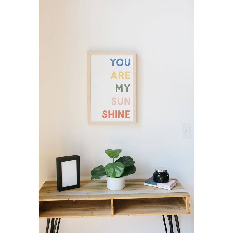 16&#34; x 24&#34; You are My Sunshine Kids&#39; Magnet Board Wall Art Natural/White - Petal Lane, 4 of 6