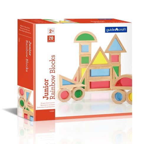 Guidecraft Jr. Rainbow Blocks, 20 Pieces : Target