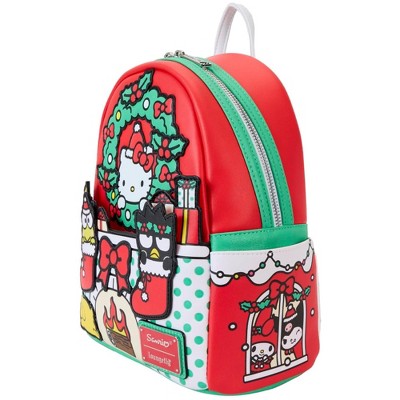 Loungefly Sanrio Hello Kitty Winter Wonderland Red Mini Backpack - image 2