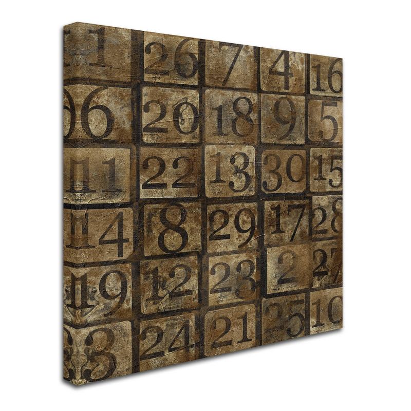 Grungy Number Blocks' by Marcee Duggar Ready to Hang Canvas Wall Art, 3 of 6