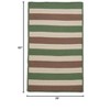Colonial Mills Stripe It - Moss-stone 3 ft.x5 ft. Rectangle Rug Indoor/Outdoor 100% Polypropylene - 2 of 2