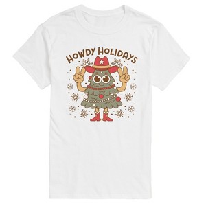 Men's - Instant Message - Howdy Holidays Short Sleeve Graphic T-Shirt - 1 of 4