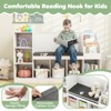 Tangkula Wooden Kids Bookshelf w/Reading Nook Padded Seat Open Cubes Adjustable Shelf - 4 of 4