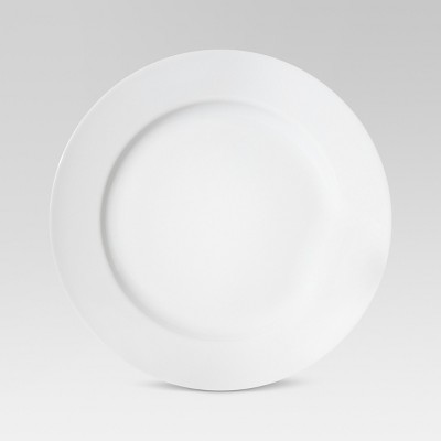 10" Porcelain Dinner Plate White - Threshold™