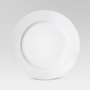 10" Porcelain Dinner Plate White - Threshold™