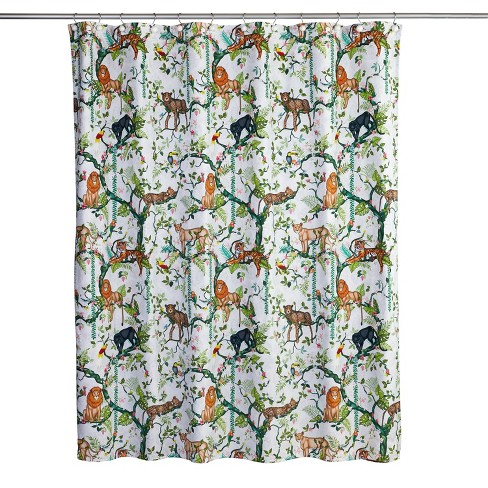 Jungle deals shower curtain