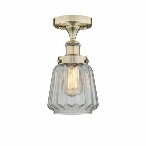 Chatham - 1 Light Semi-Flush Mount In Industrial Style-8.25 Inches Tall and 6.5 Inches Wide - 1 of 1