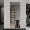 FONTOI Full Body Wall Mirror Frameless Rounded Corner Design with Safe Explosion Proof Glass for Bedroom or Home Interiors, Silver, 60"*15"*0.85" - 3 of 4