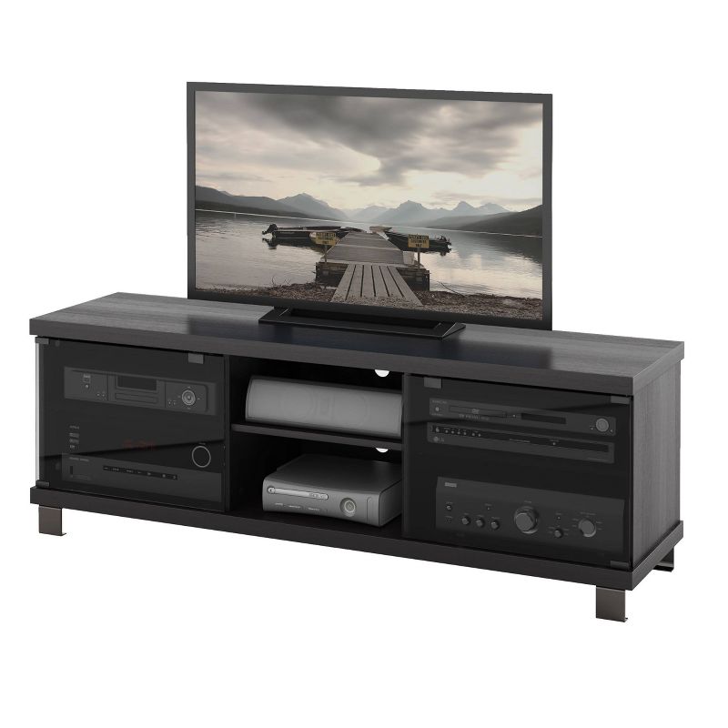 Flat Panel TV Stand for TVs up to 60&#34; CorLiving Ravenwood Black, 1 of 6