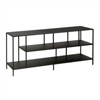 Three-Shelf TV Stand in Black - Henn&Hart - 3 of 4