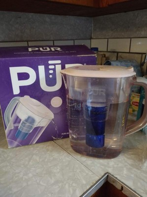 Brita Small 6 Cup Purple Denali Water Filter Pitcher with 1 Brita Standard  Filter