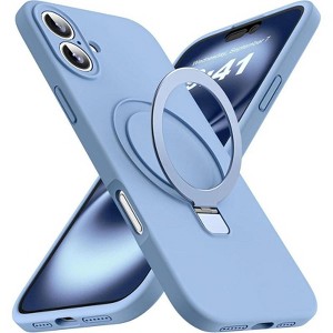 Entronix [Magnetic] Case Compatible with iPhone 17 - Soft-Touch Liquid Silicone Gripstand - 1 of 4