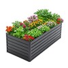 Maliang Metal Raised Garden Bed, Outdoor Planter Boxes for Vegetables, Raised Beds for Growing Flowers Herbs Succulents - 2 of 4