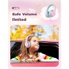 iClever Kids Headphones for School Travel, Safe Volume Limited, HD Mic Stereo Sound Over-Ear Girls Boys Headphones for Kid - 2 of 4