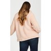 Avenue Women's Plus Size Sketchers Cozy Fleece Reversible Jacket - 3 of 4