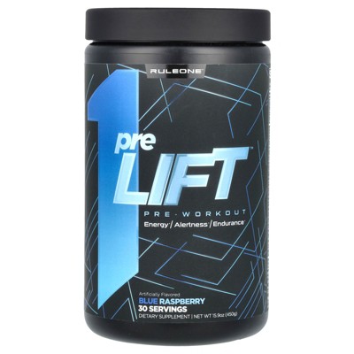 Rule One Proteins preLIFT, Pre-Workout, Blue Raspberry, 15.9 oz (450 g)