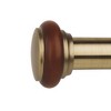 Versailles 1 1/8" Titan Ex Rod With Saturn Finial Set - Antique Brass - 2 of 3