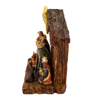 Kurt Adler 11-Piece Christmas Nativity Set with Stable