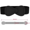 INSPIRE CHIC Women's Interlock 8-shaped Faux Leather Buckle Elastic Belt 1 Pc - 3 of 4