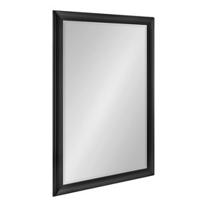 Kate and Laurel Scoop Framed Wall Mirror, 28x40, Black - 1 of 4
