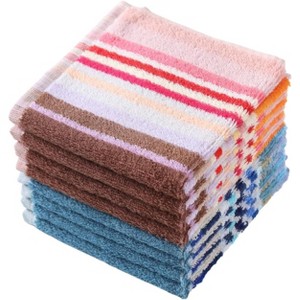 8-Pack Ultra Absorbent Cotton Dishcloths for Washing Dishes, Cleaning Cloths 12x12 Inches - 1 of 4