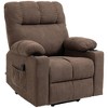 HOMCOM Electric Power Lift Chair Recliners for Elderly, Oversized Living Room Recliner with Remote Control, Cup Holders, and Side Pockets - 4 of 4