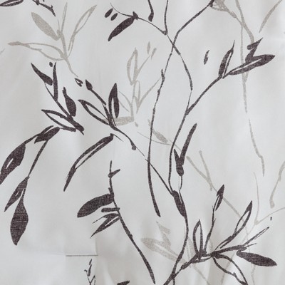 Full Black and Warm Grey Microfiber Reversible Bedspread Set